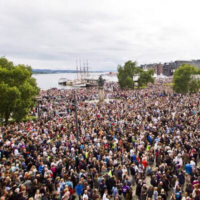 Trauermarsch in Oslo