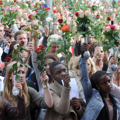 Trauermarsch in Oslo