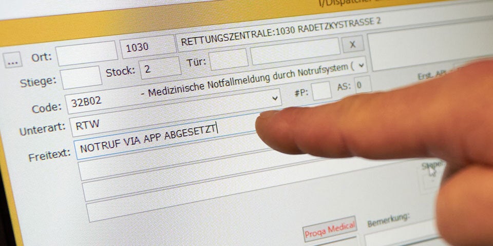 Wiener Rettung hat eine neue Notruf-App