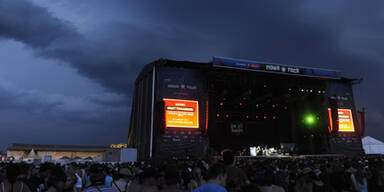 Unwetter: Nova Rock stand vor Abbruch