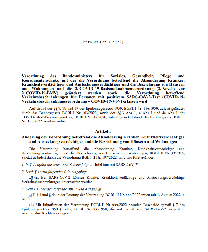 Quarantäne-Aus: Diese Regeln gelten ab 1. August
