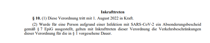 Quarantäne-Aus: Diese Regeln gelten ab 1. August