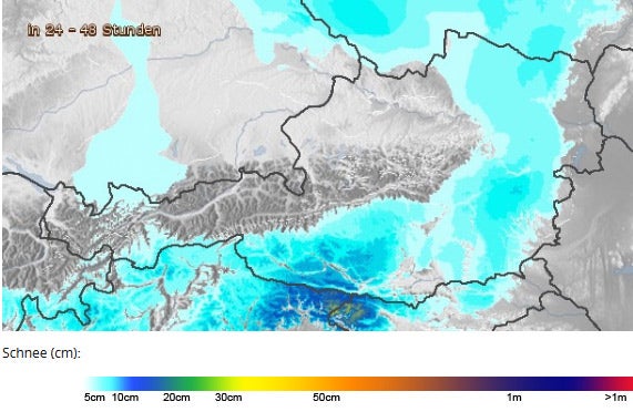 Italien-Tief bringt Neuschnee
