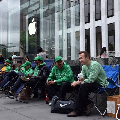 Warteschlange: Auch in New York ist heute ein spezielles Event geplant