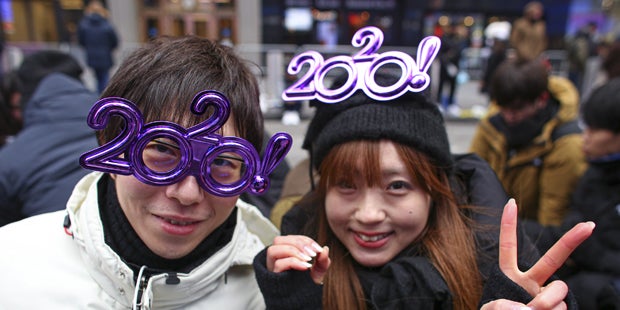 Eine Million feierte am Times Square