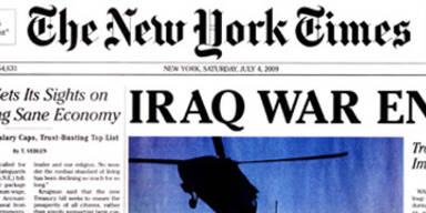 Falsche Zeitung verkündet Ende des Irak-Krieges