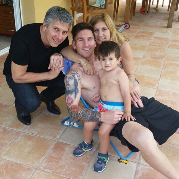 Lionel Messi postet Familienschnappschuss Instagram