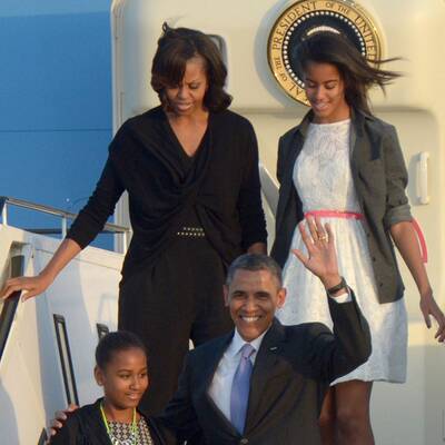 Obamas in Berlin gelandet