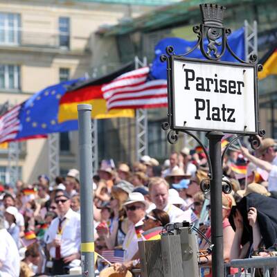 Obamas Auftritt vor dem Brandenburger Tor 