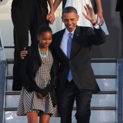 Obamas in Berlin gelandet