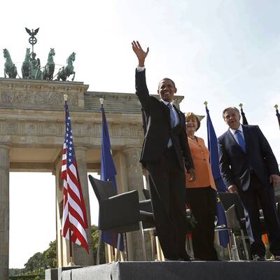 Obamas Auftritt vor dem Brandenburger Tor 
