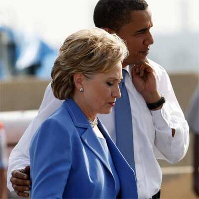 Erster gemeinsamer Auftritt von Obama und Clinton