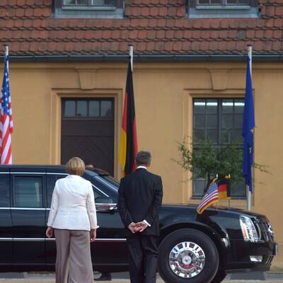 Obamas Auftritt vor dem Brandenburger Tor 