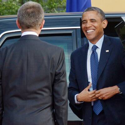 Obamas Auftritt vor dem Brandenburger Tor 