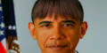 US-Präsident Obama mit Pony-Frisur