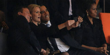 Ärger über Obama-Selfie bei Mandela-Beerdigung