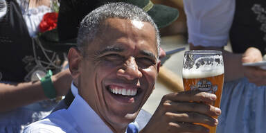 Obama mit Weißbier und Wurst empfangen