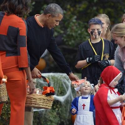 Obama: Halloween-Zuckerl für die Kids