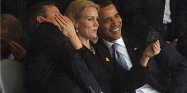 Ärger über Obama-Selfie bei Mandela-Beerdigung