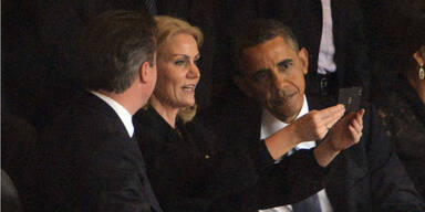 Ärger über Obama-Selfie bei Mandela-Beerdigung