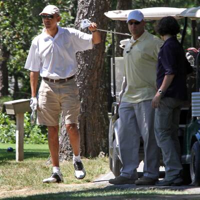 Hier entspannt sich Barack Obama