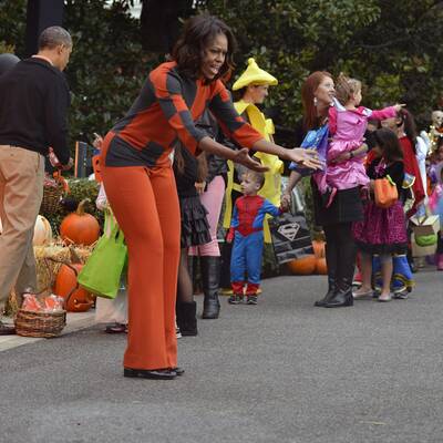 Obama: Halloween-Zuckerl für die Kids