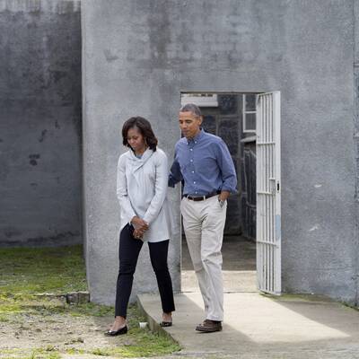 Obama besucht Mandelas Zelle
