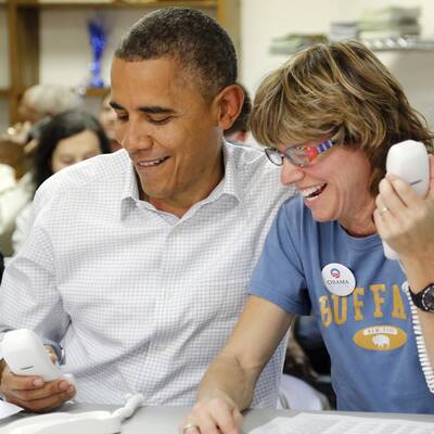 Obama liefert Pizza aus
