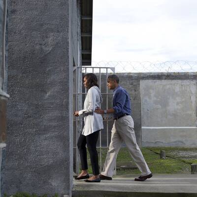 Obama besucht Mandelas Zelle
