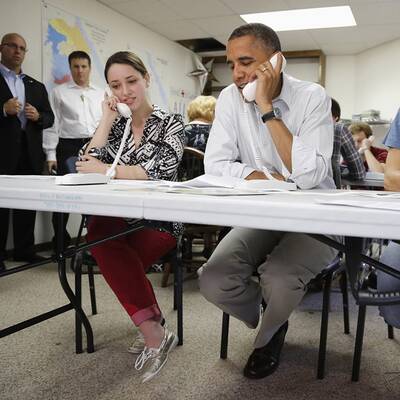 Obama liefert Pizza aus