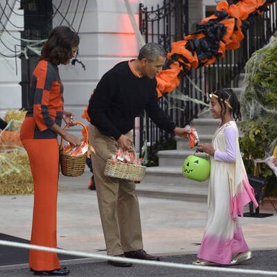 Obama: Halloween-Zuckerl für die Kids