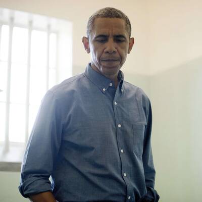 Obama besucht Mandelas Zelle