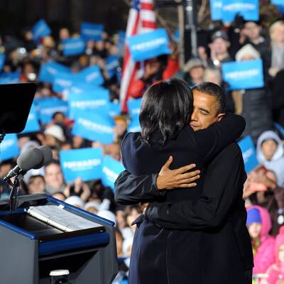 Barack Obama und Bruce Springsteen in Madison / Wisconsin 
