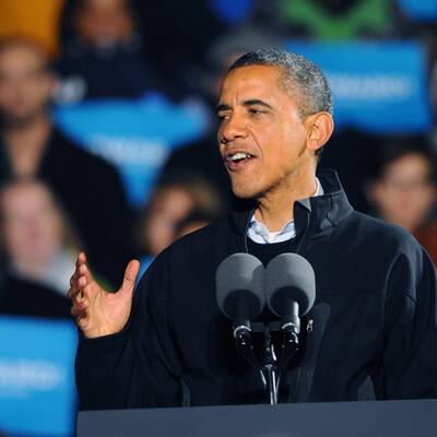 Barack Obama und Bruce Springsteen in Madison / Wisconsin 