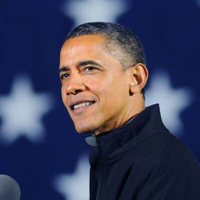 Barack Obama und Bruce Springsteen in Madison / Wisconsin 