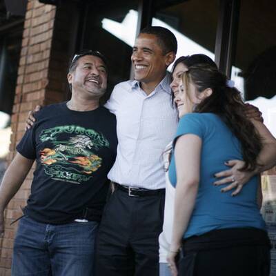 Bilder seiner Wahlkampf-Tour