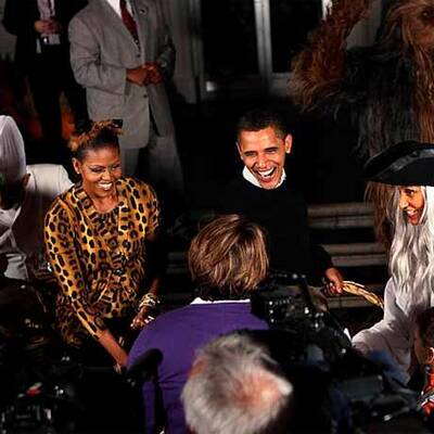Obamas feiern mit 2.000 Kindern Halloween