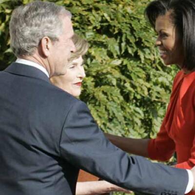 Bush empfängt Obama im Weißen Haus