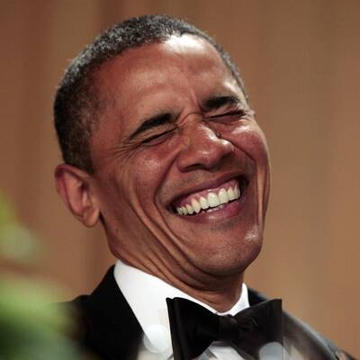 Obama behält Humor im Wahlkampf