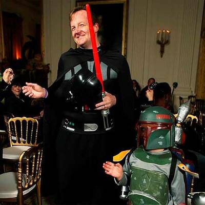 Obamas feiern mit 2.000 Kindern Halloween