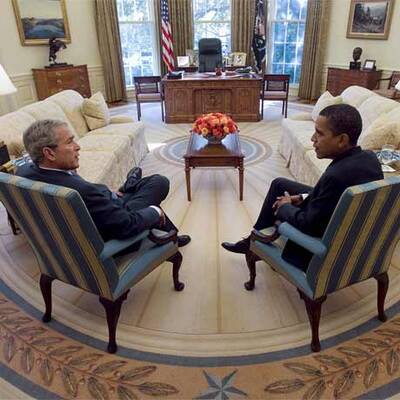 Bush empfängt Obama im Weißen Haus