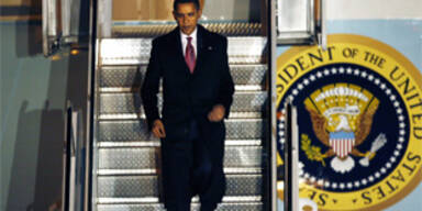 Obama flog erstmals mit der Air Force One