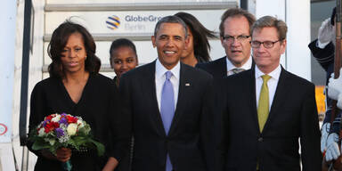 Obama in Berlin gelandet