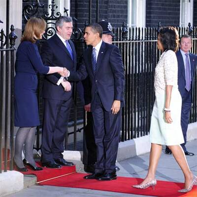 Obama zu Besuch bei Brown