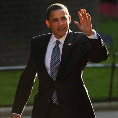 Obama zu Besuch bei Brown