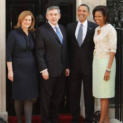 Obama zu Besuch bei Brown