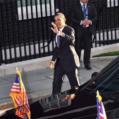 Obama zu Besuch bei Brown