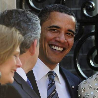 Obama zu Besuch bei Brown