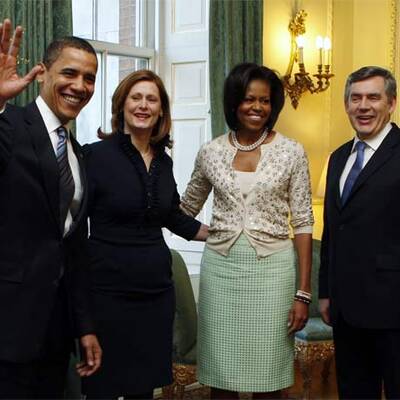 Obama zu Besuch bei Brown