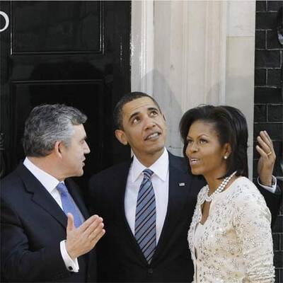 Obama zu Besuch bei Brown